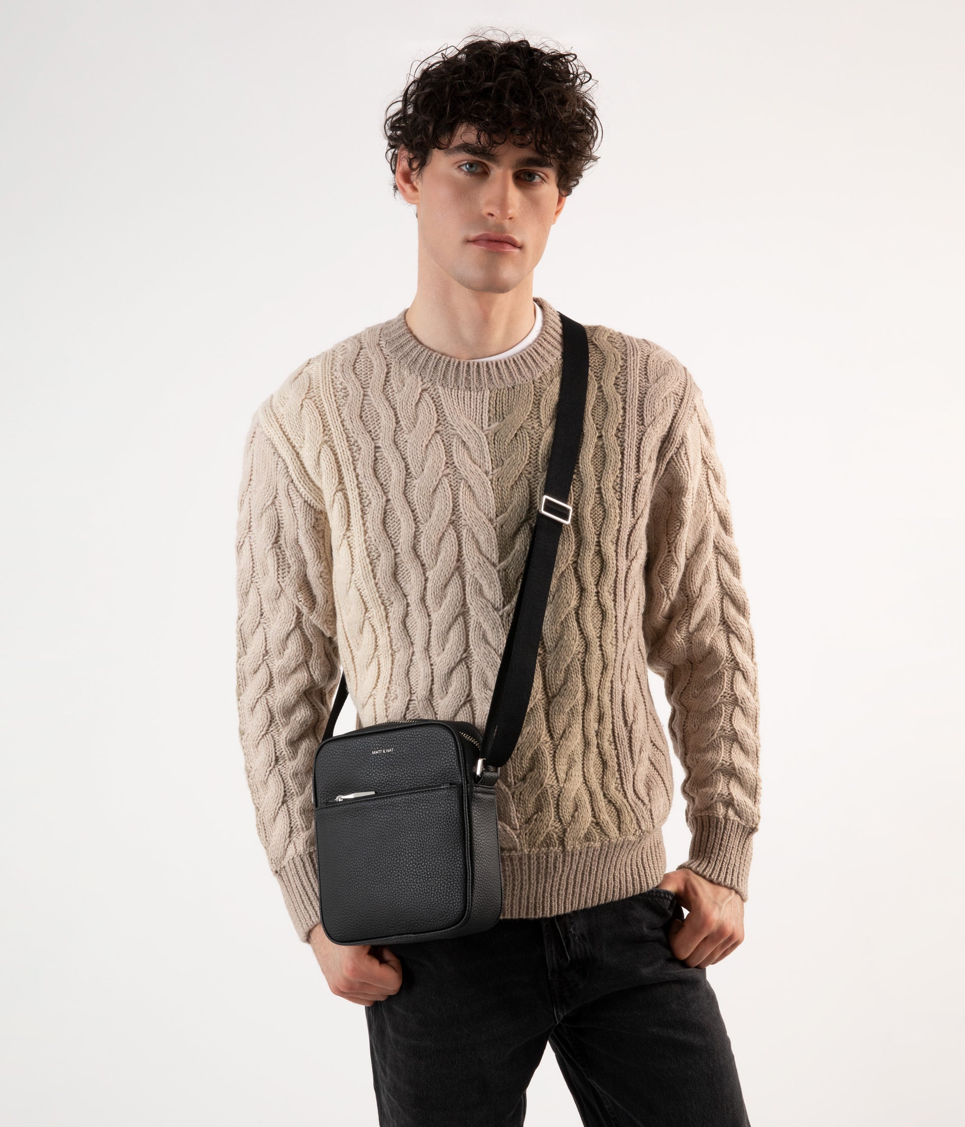 Petit sac bandoulière vegan COEN MINI - Purity