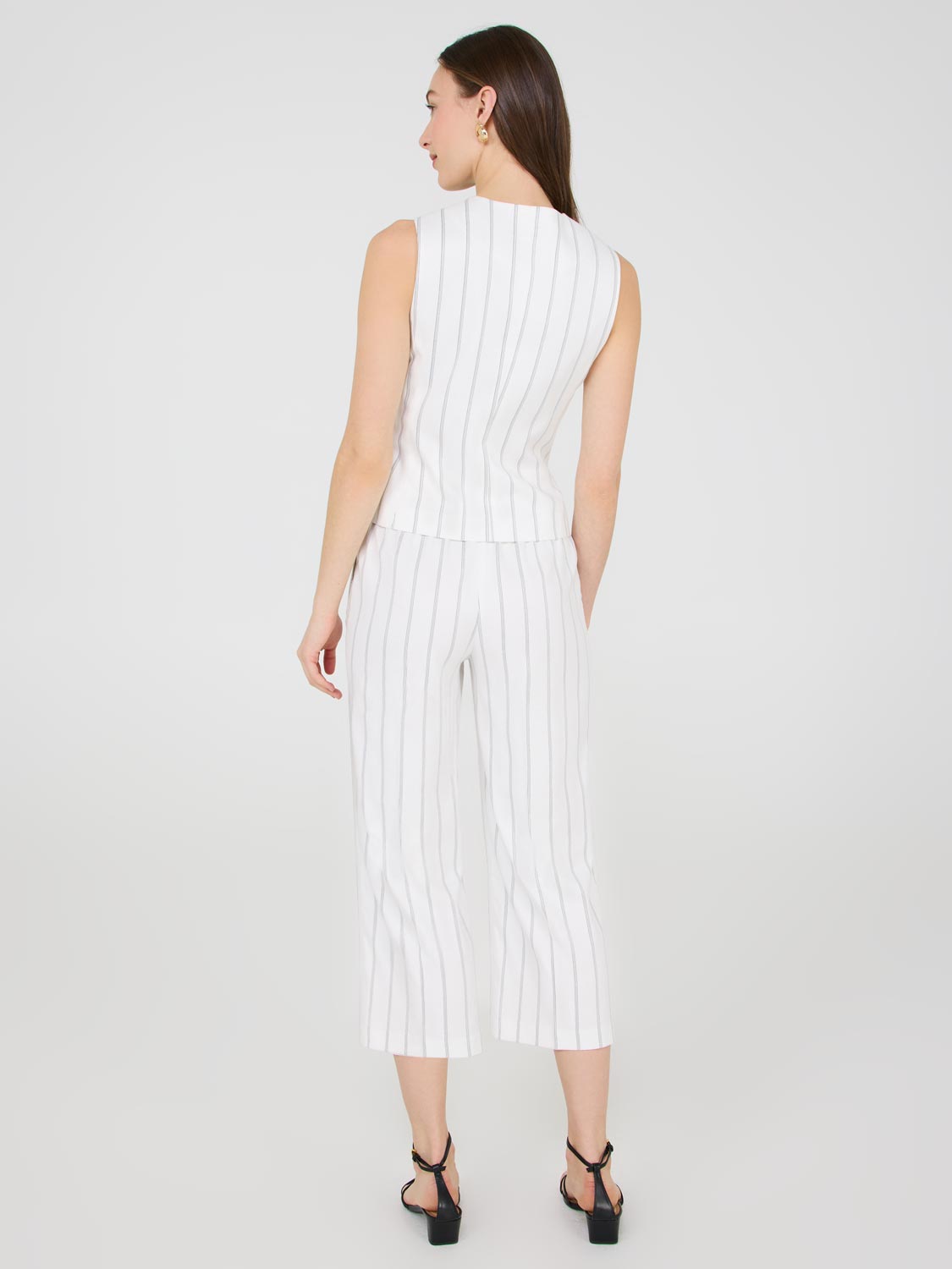 4-Button Striped Vest