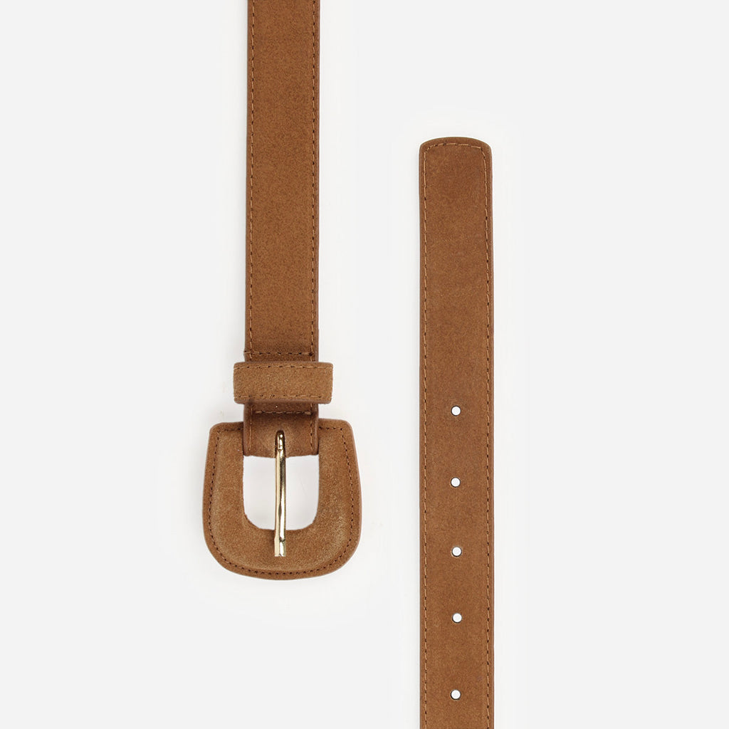 The Nouveau Belt Lion Suede