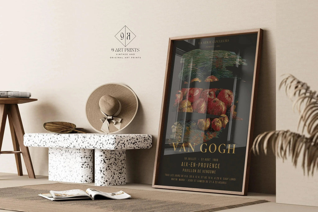 Vincent Van Gogh - Pommes | Affiche d'exposition impressionniste classique et emblématique (disponible encadrée ou non encadrée)