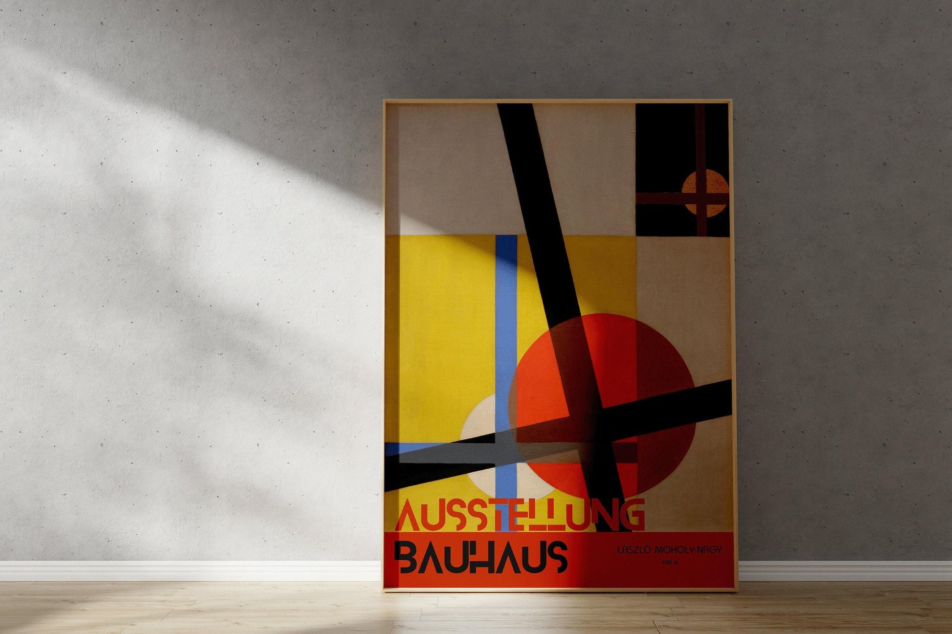 Affiche d'exposition vintage du Bauhaus : L√°szl√≥ Moholy-Nagy Giclee Print