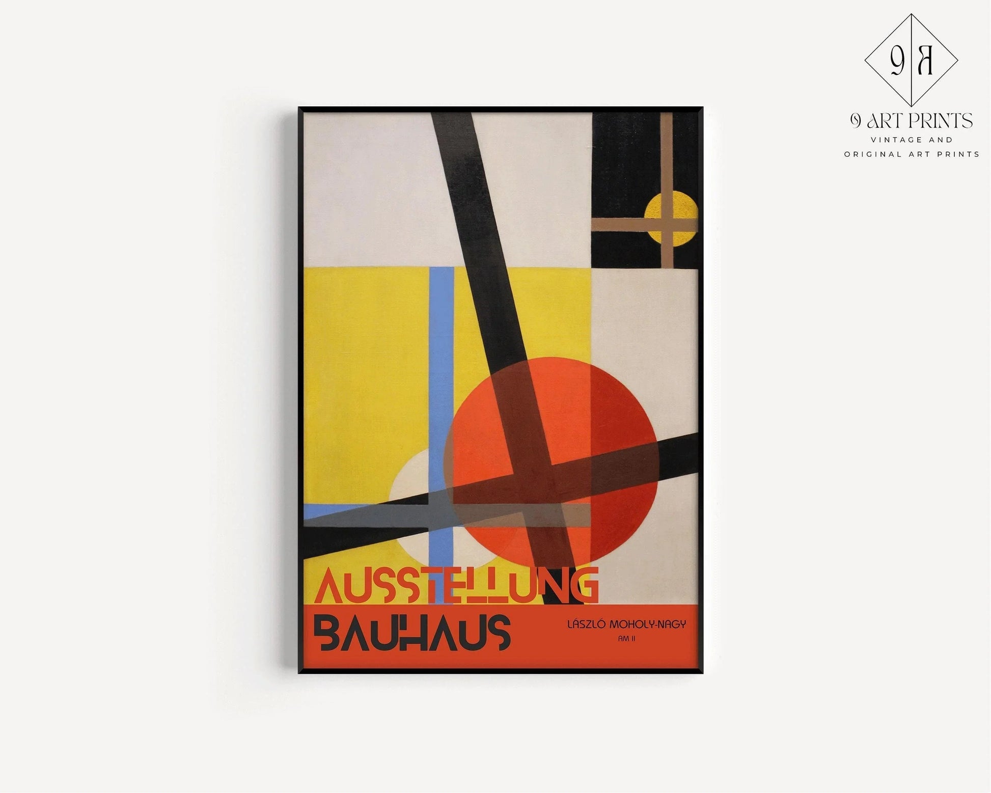 Affiche d'exposition vintage du Bauhaus : L√°szl√≥ Moholy-Nagy Giclee Print