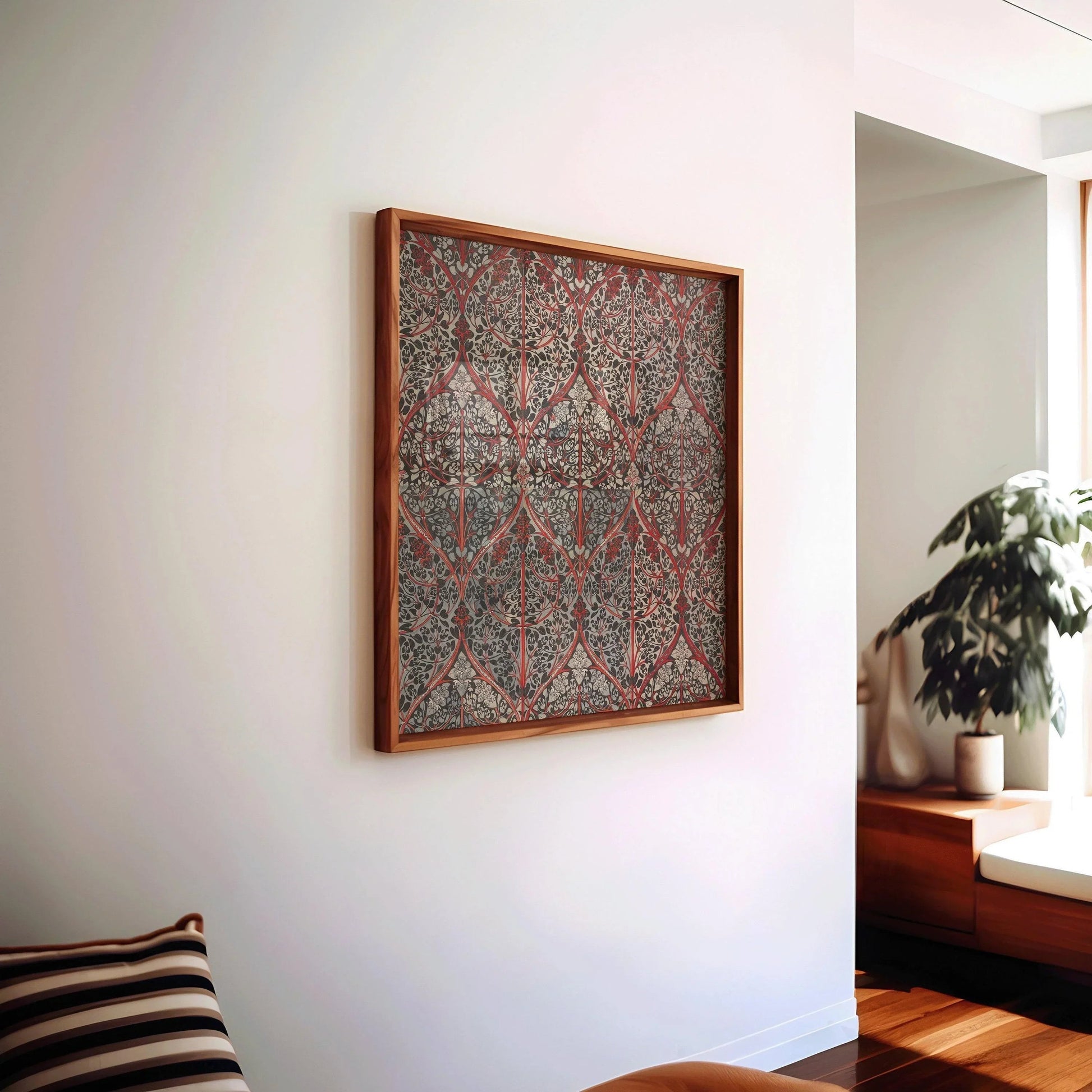 Estampe botanique vintage : Impression giclée à motif de fèves (option encadrée)