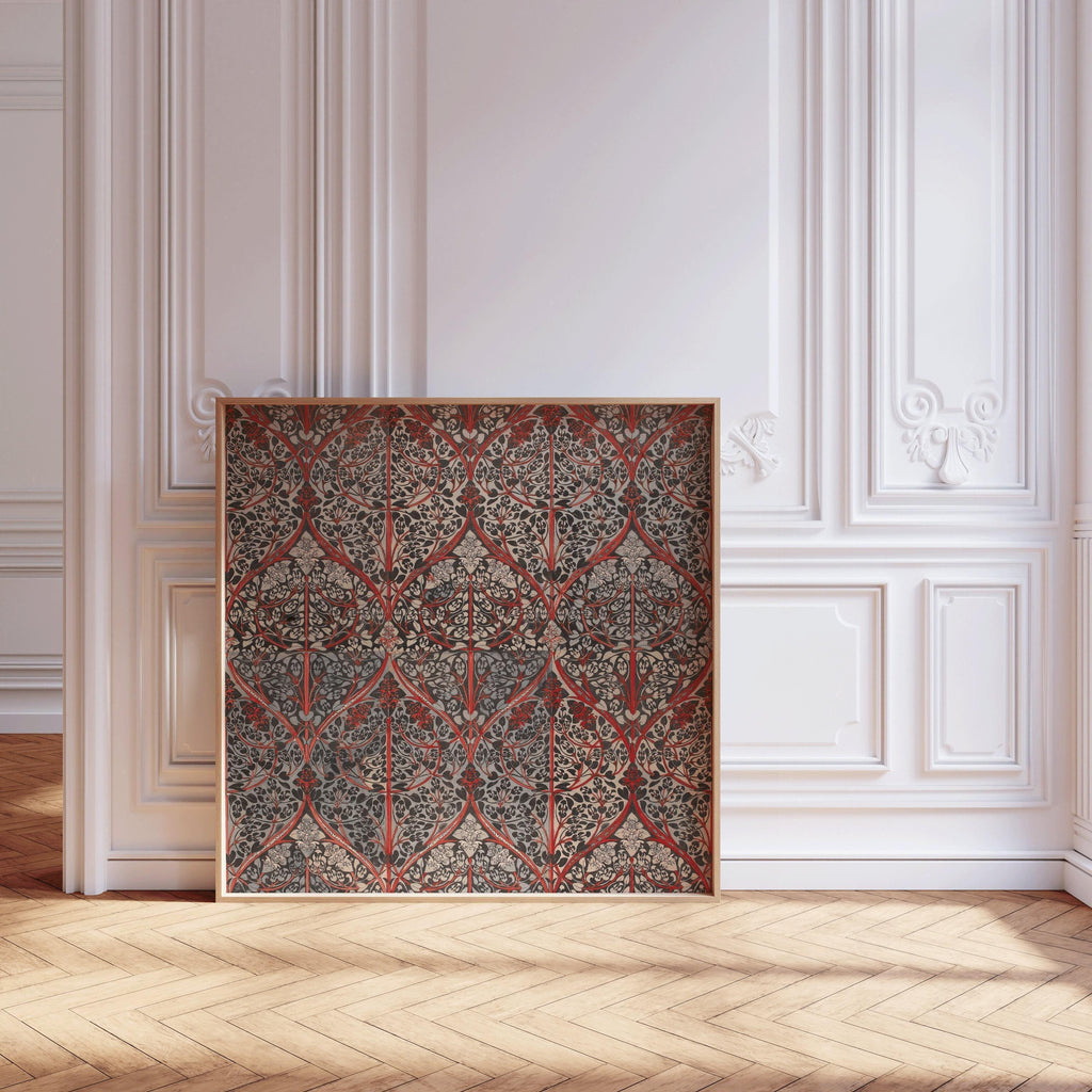 Estampe botanique vintage : Impression giclée à motif de fèves (option encadrée)