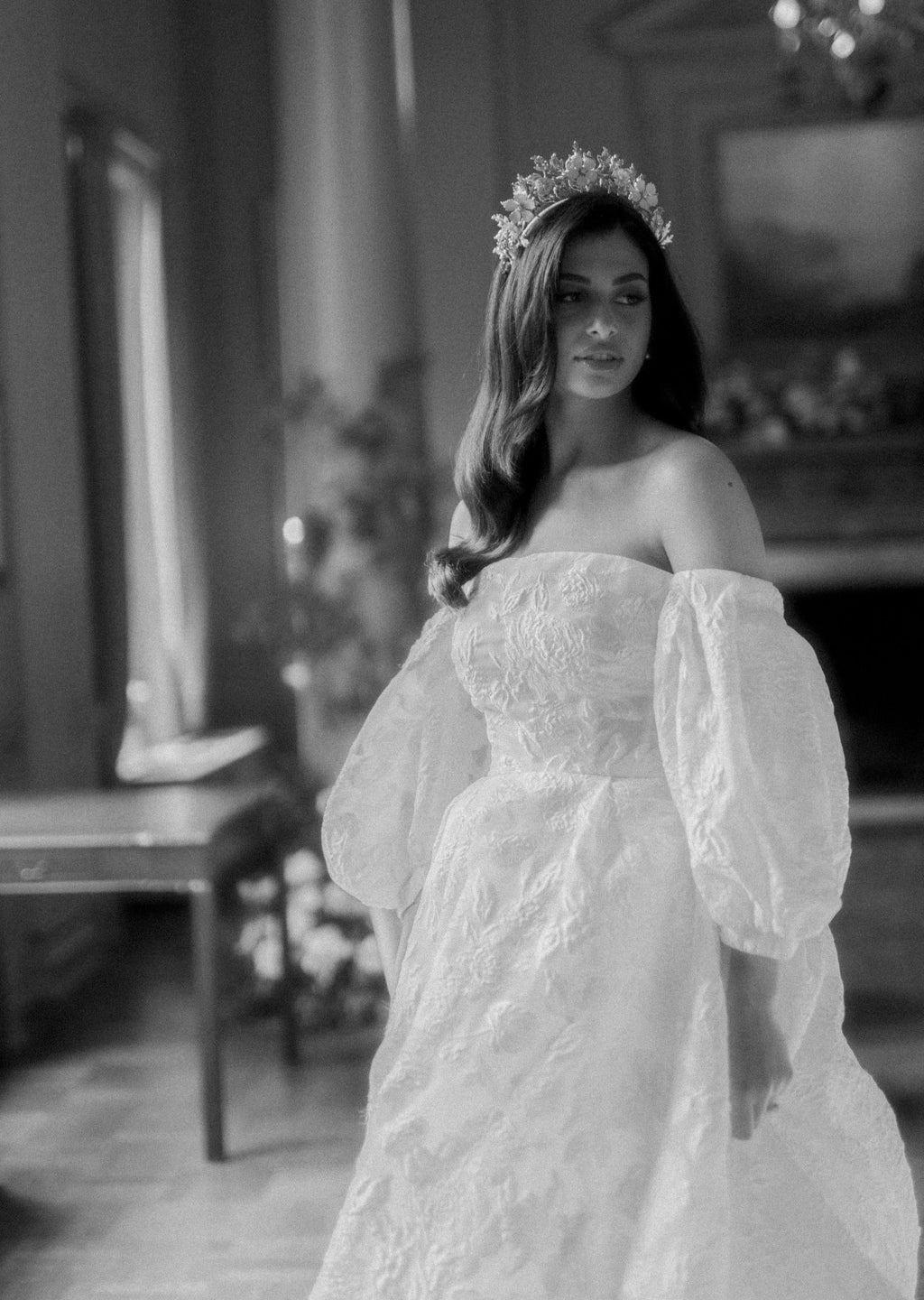 Couronne de fleurs en feuille de chêne et émail OAKLEY