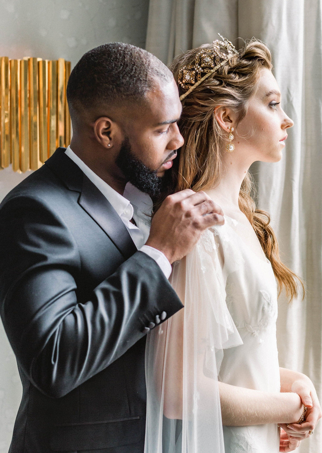 HYACINTH Filigree Bridal Earrings