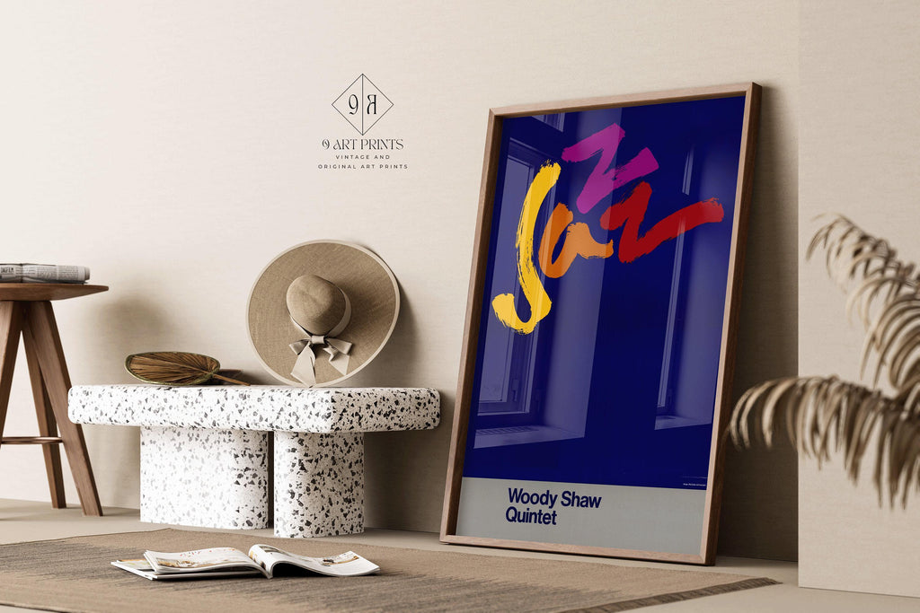 Affiche musicale vintage - Jazz (USIA/Woody Shaw Quartet) | Disponible encadrée ou non