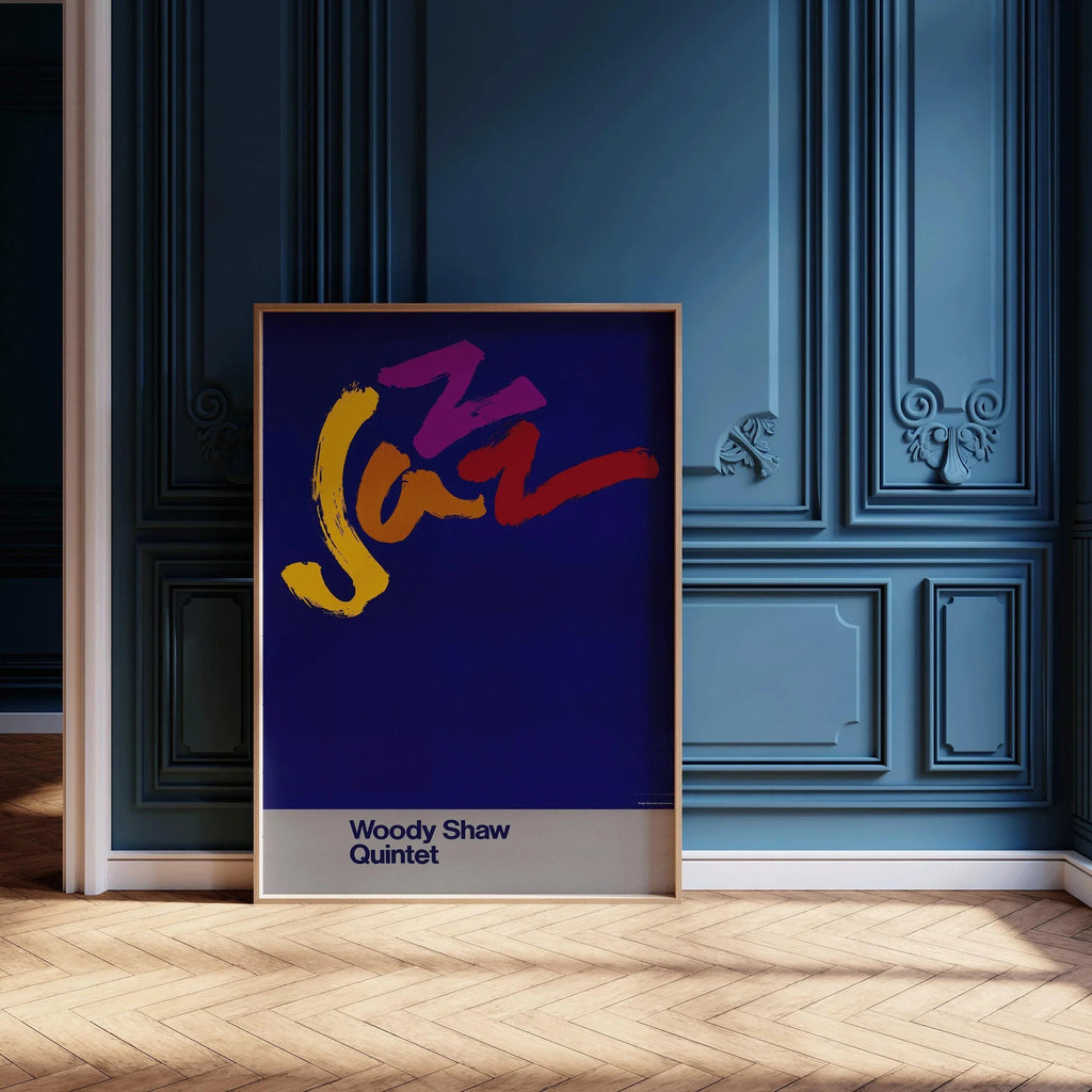 Affiche musicale vintage - Jazz (USIA/Woody Shaw Quartet) | Disponible encadrée ou non