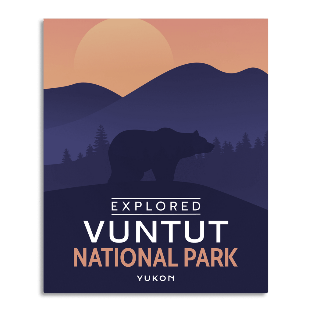Vuntut National Park 'Explored' Poster, Canada Parks