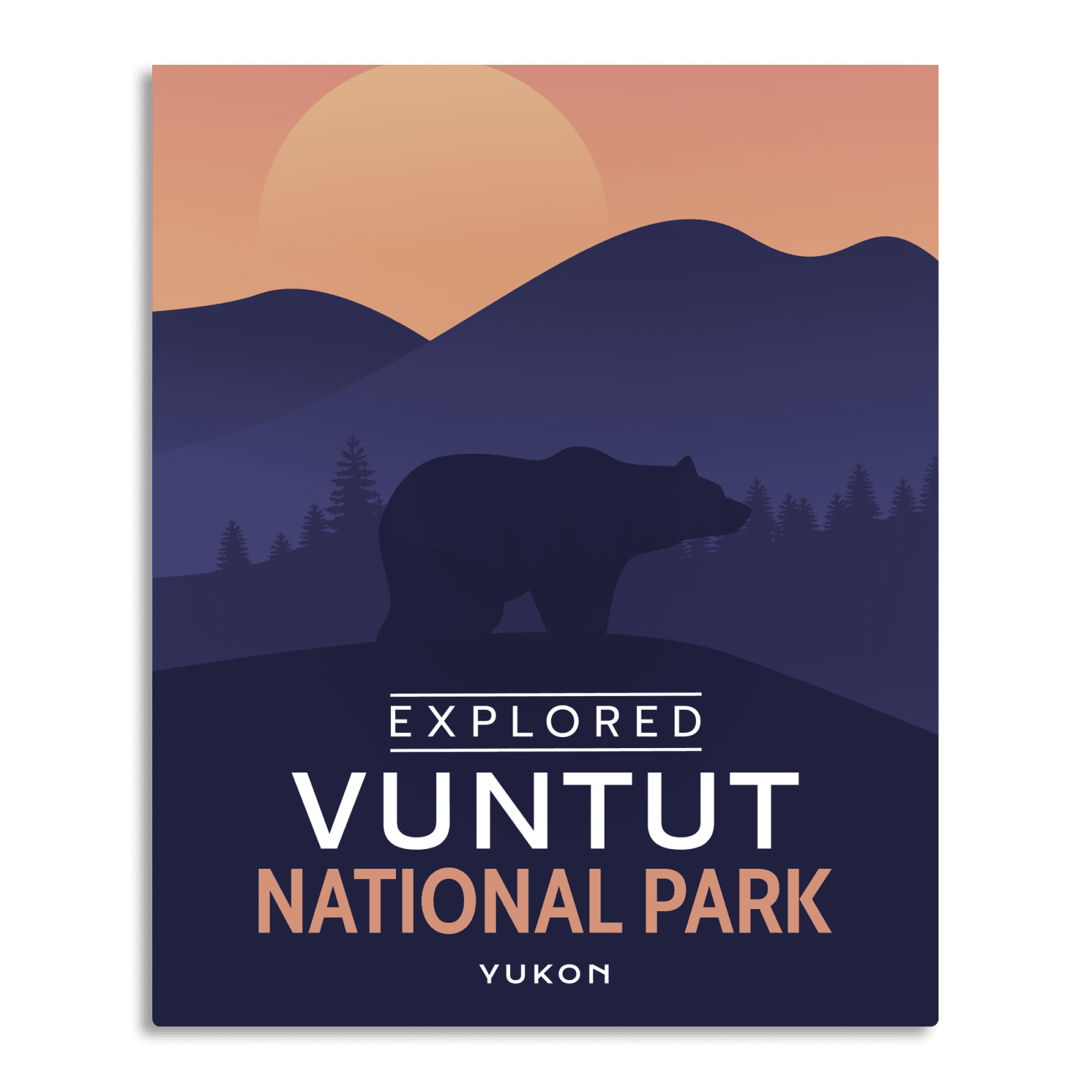 Vuntut National Park 'Explored' Poster, Canada Parks