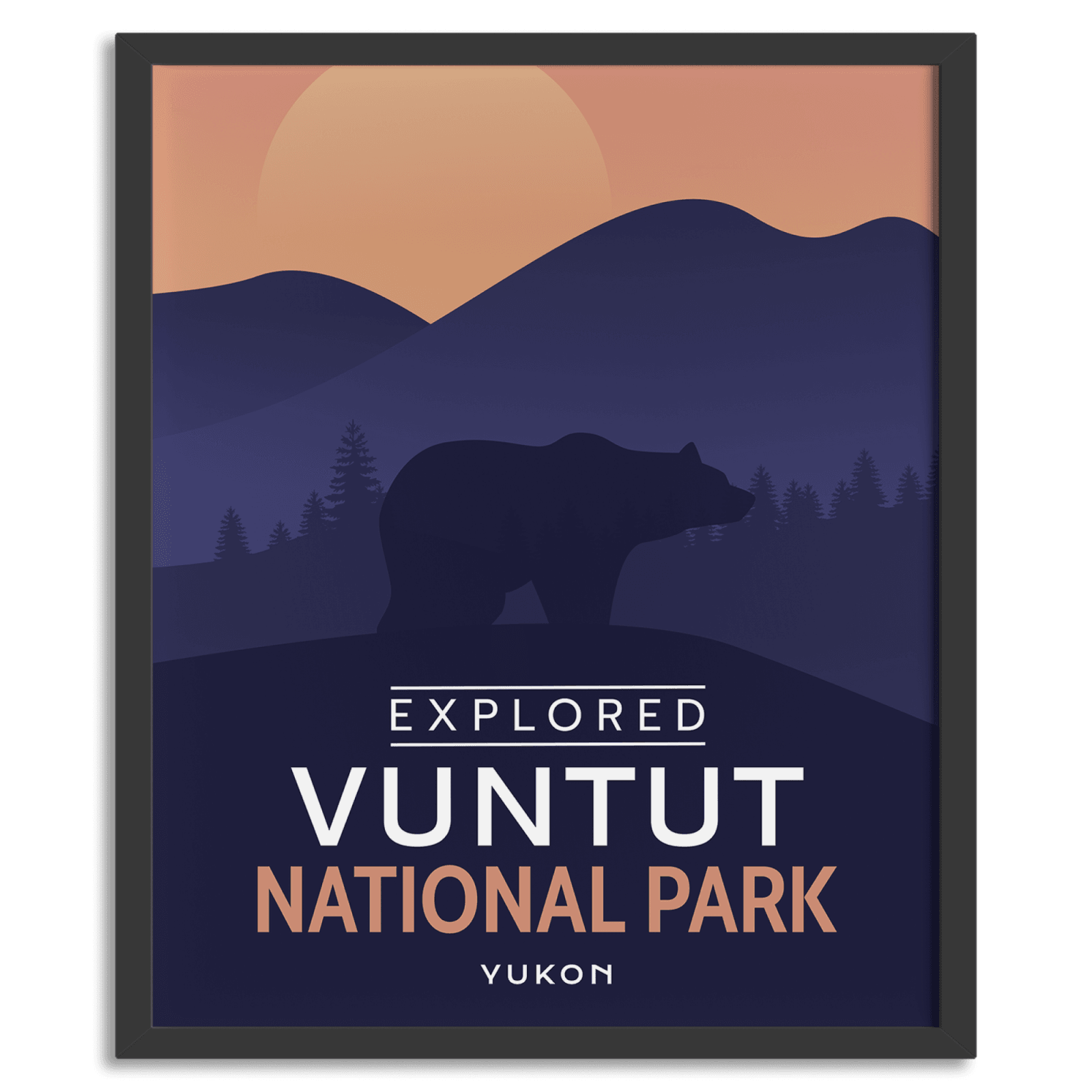 Vuntut National Park 'Explored' Poster, Canada Parks