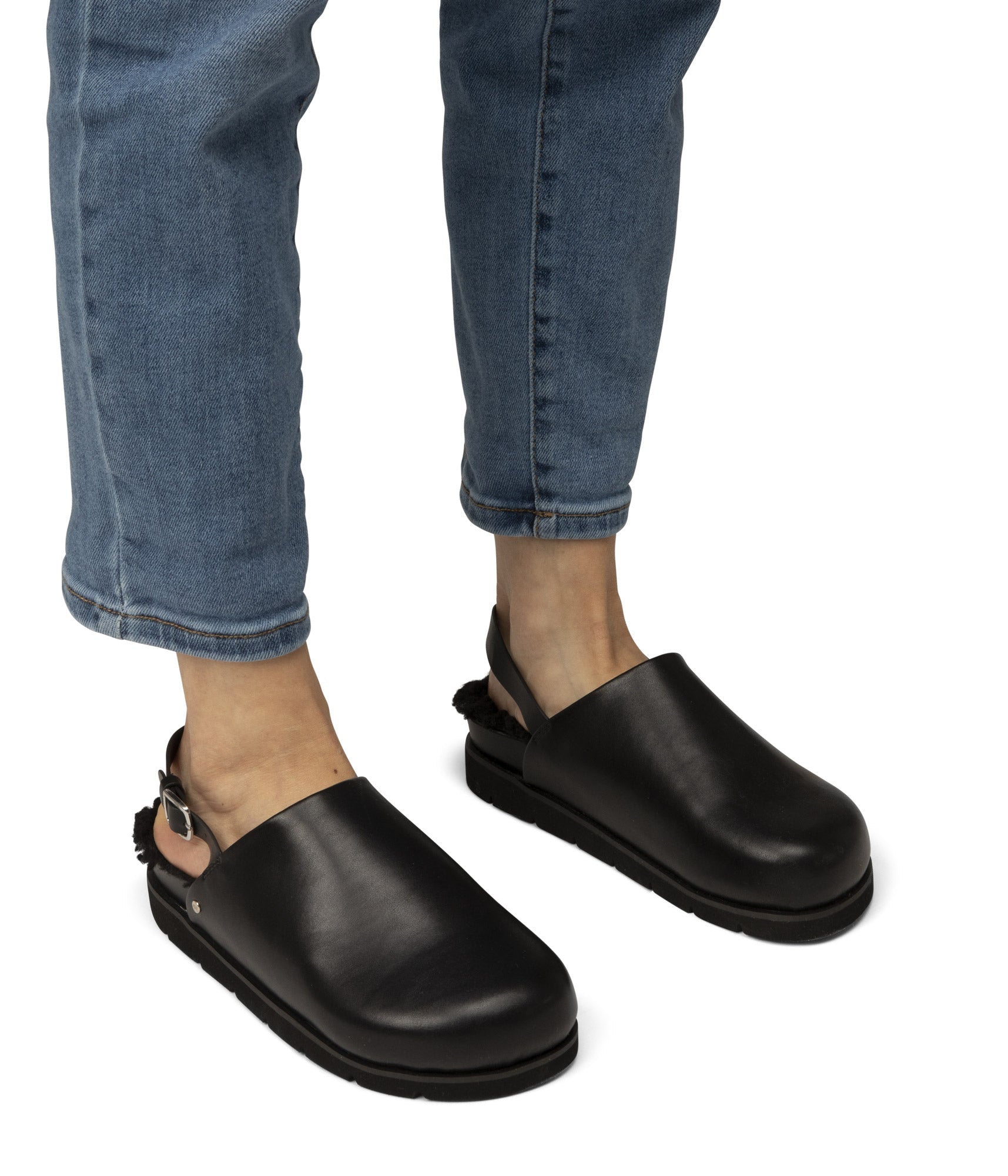 SARO Women's Vegan Mule Shoes