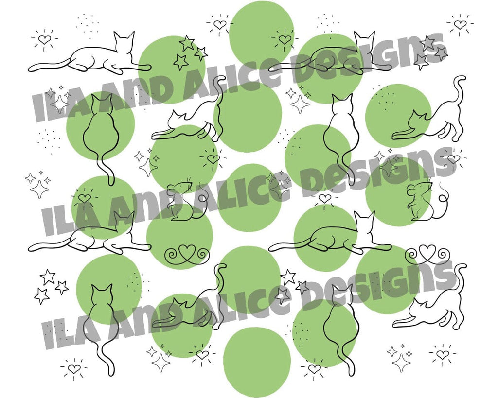 Digital Cat Junk Journal Paper-Retro Brights-5 Papers