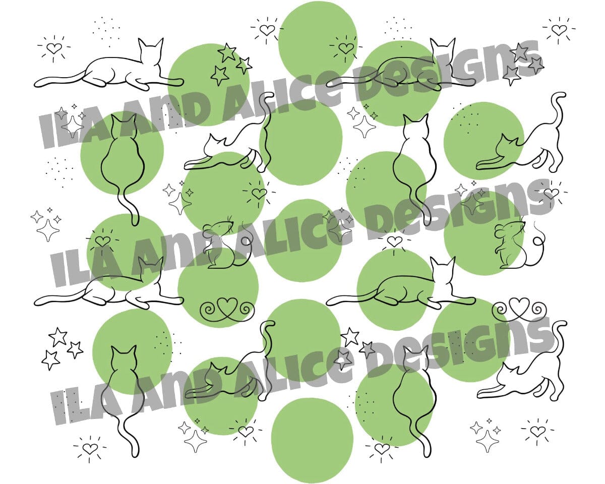 Digital Cat Junk Journal Paper-Retro Brights-5 Papers