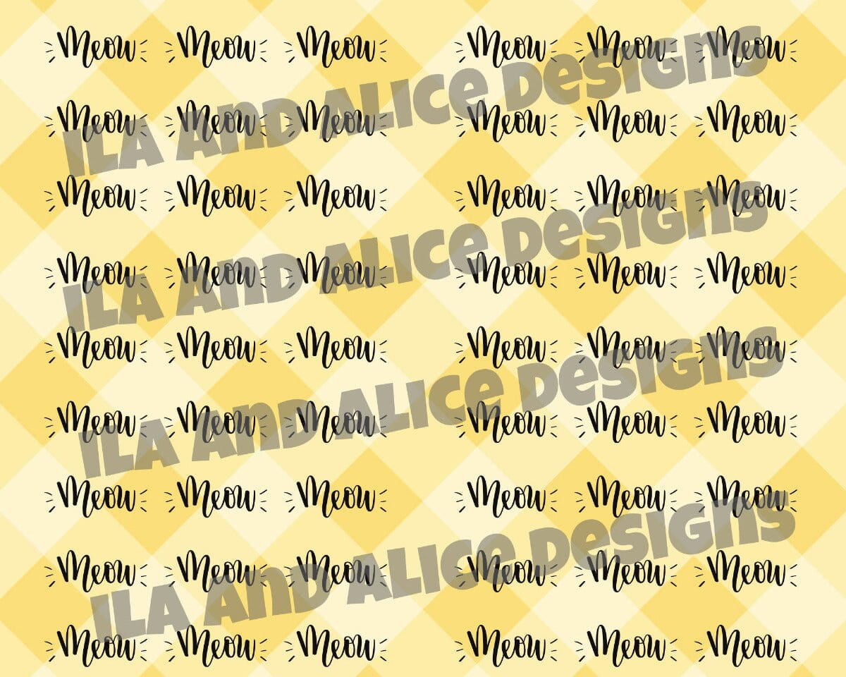 Digital Cat Junk Journal Paper-Yellow-5 Papers