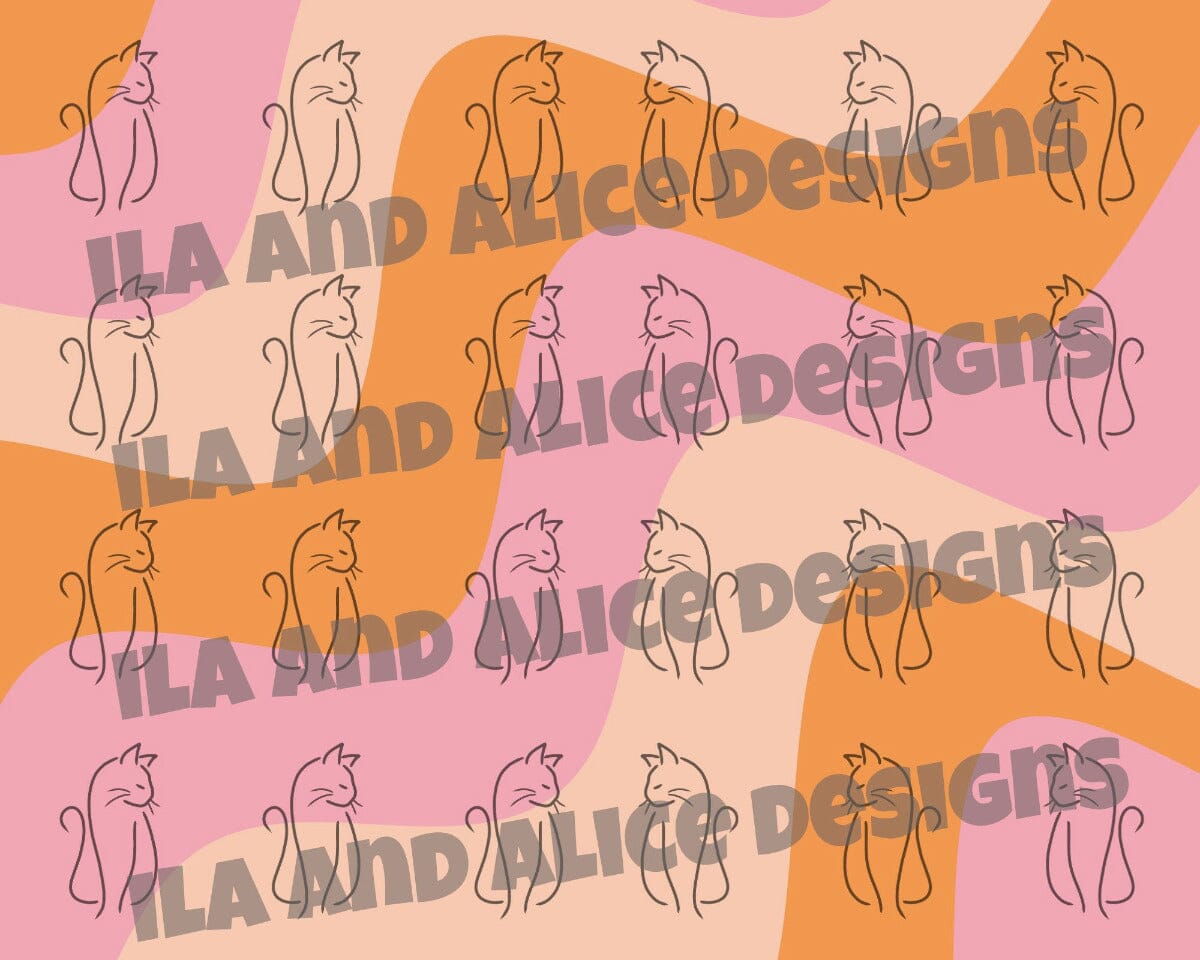Digital Cat Junk Journal Paper-Pink-5 Papers