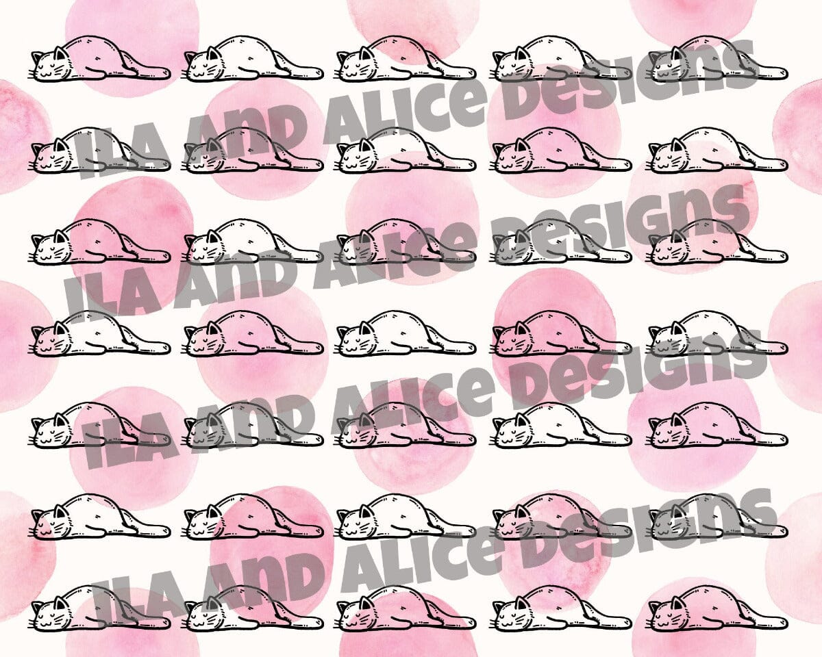 Digital Cat Junk Journal Paper-Pink-5 Papers