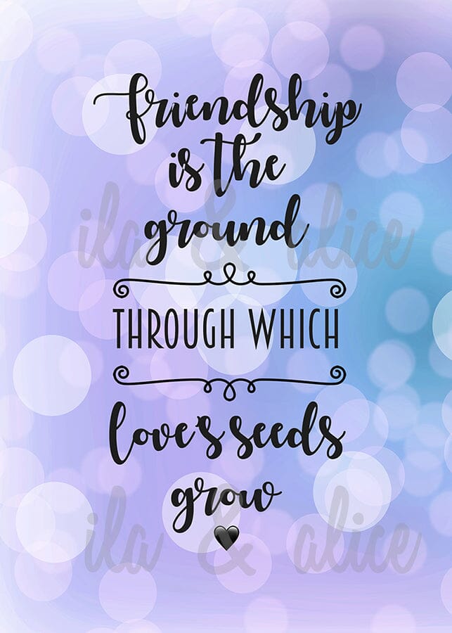 Friendship Postcards with Loving Quotes