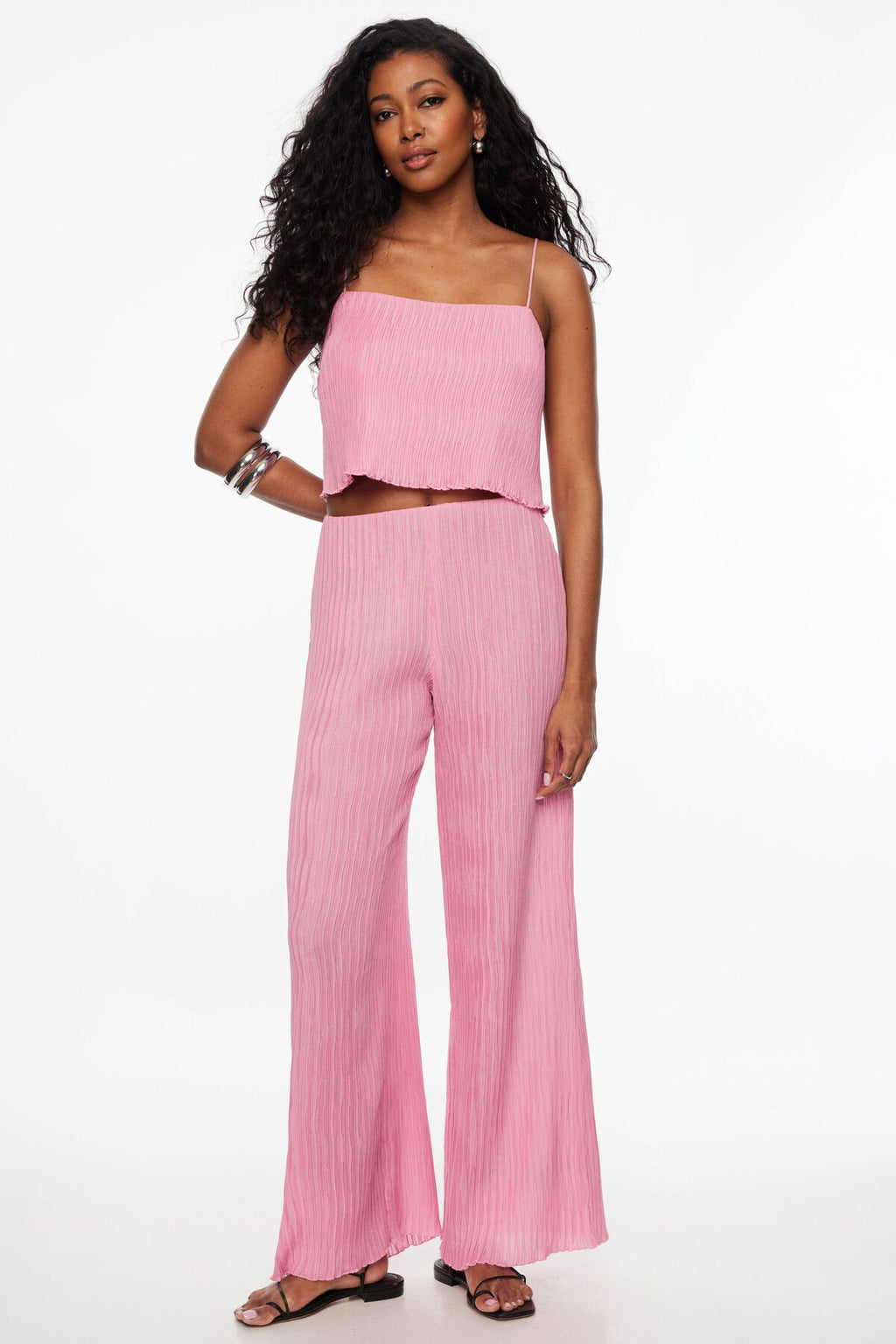 Pantalon large froissé Malika