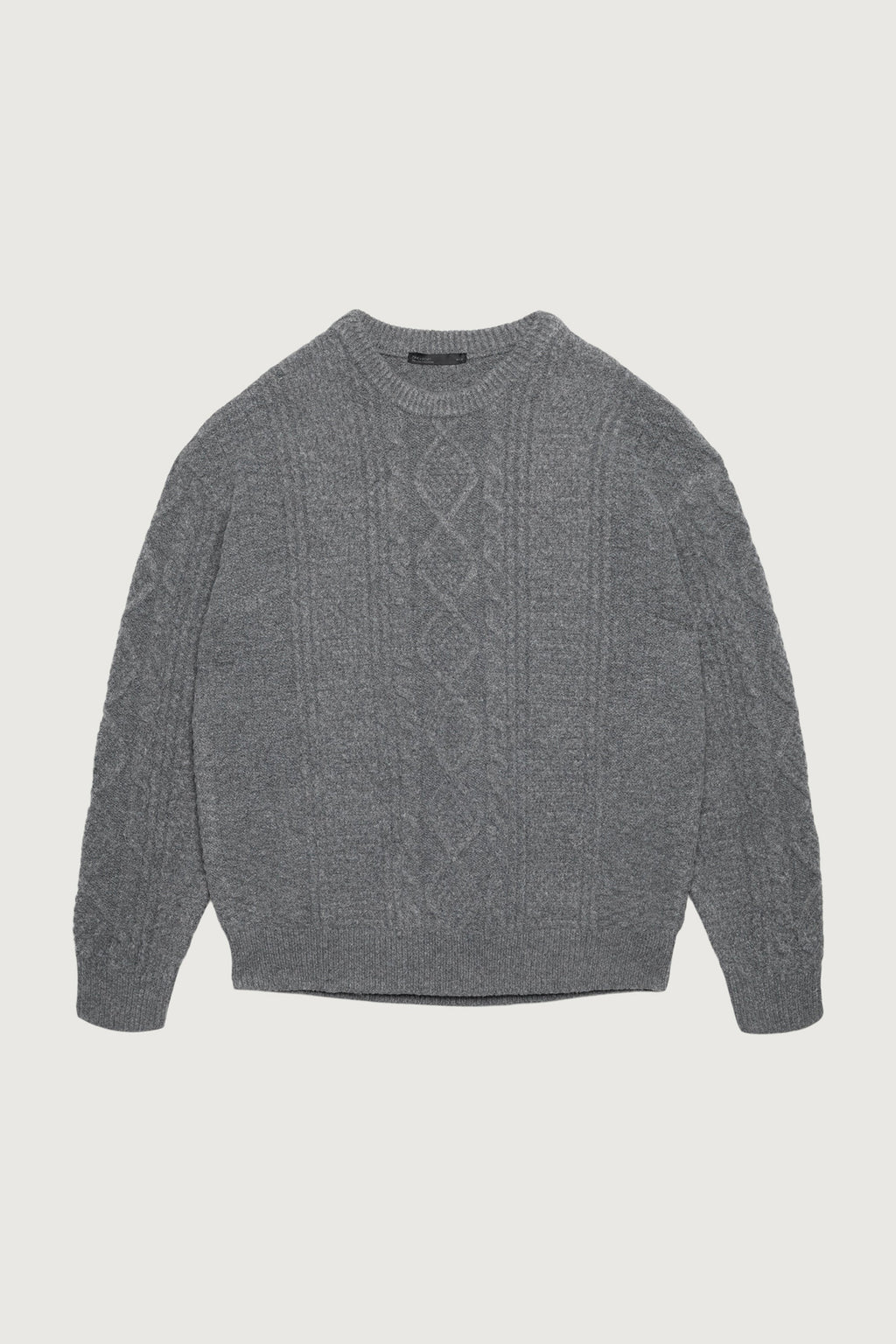 CABLE KNIT CREWNECK SWEATER