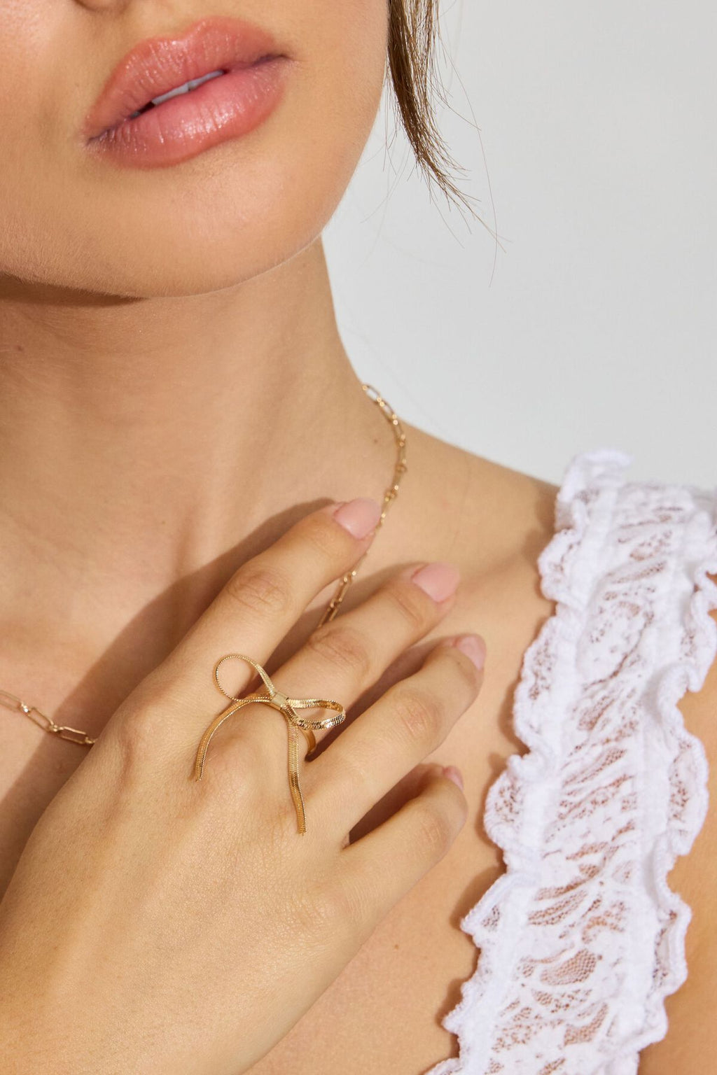 Bague chaîne serpent