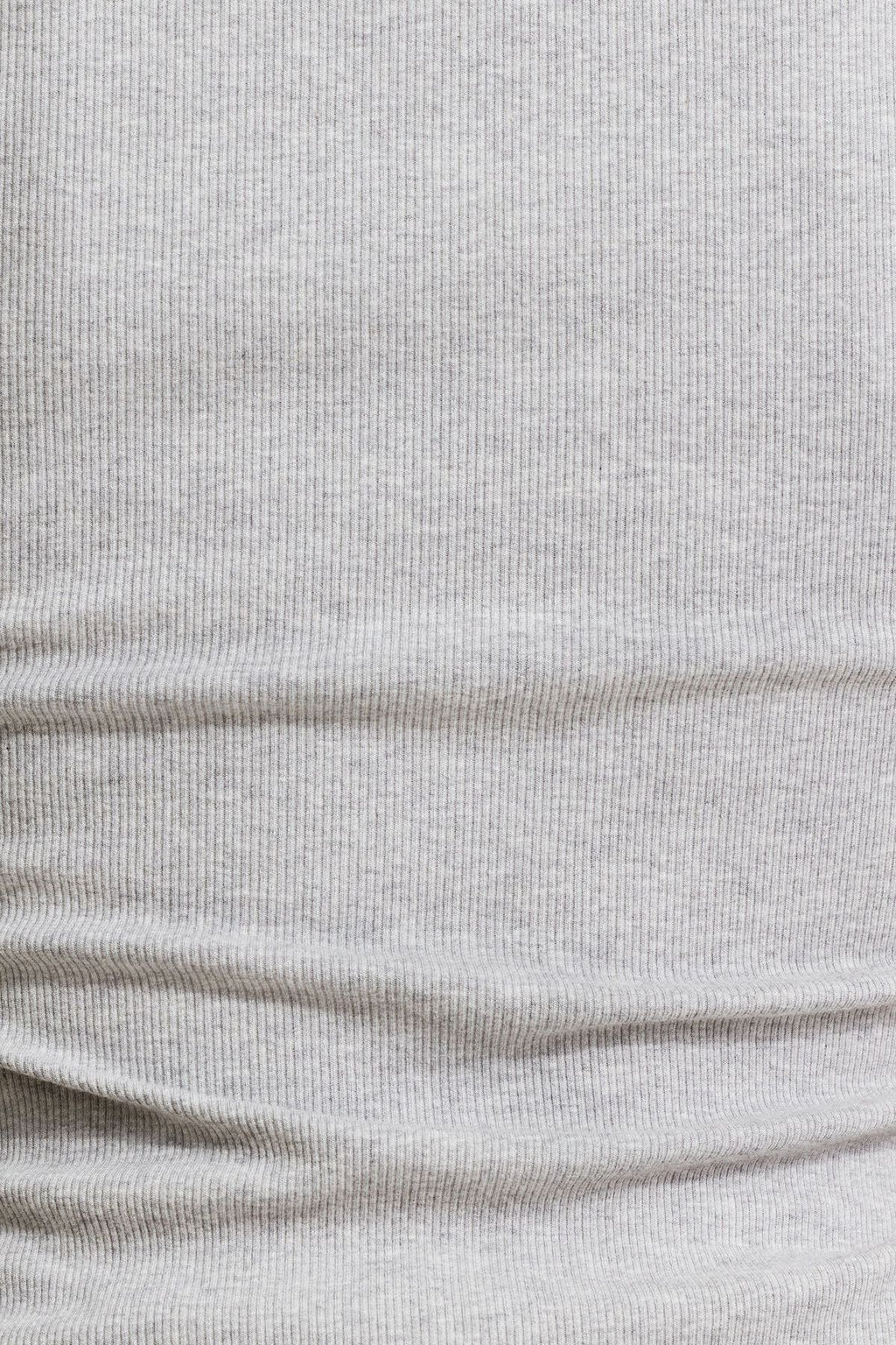 Ribbed Crewneck Waist T Shirt