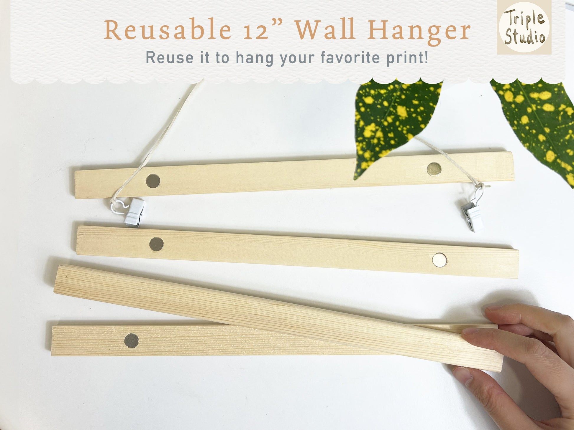 Calendrier mural extra large sans date avec support magnétique pour affiche : Chat