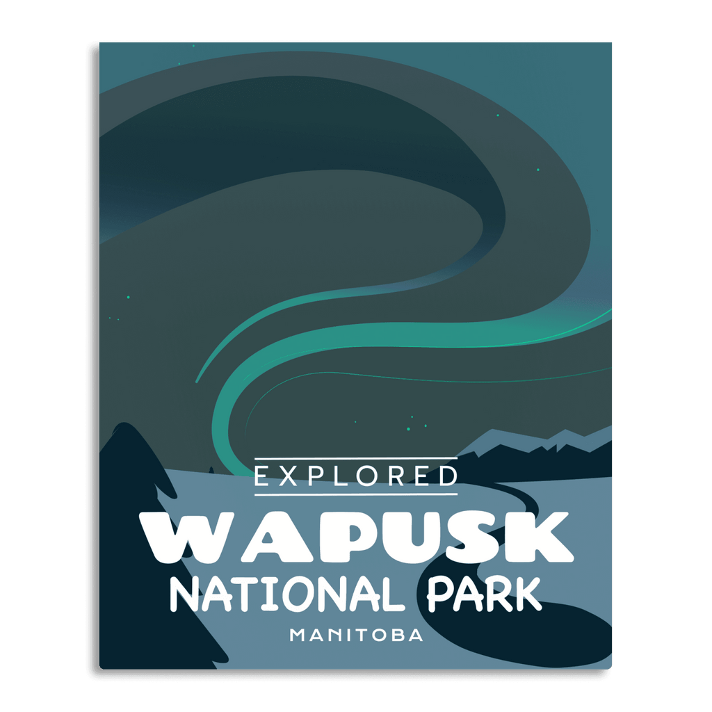 Wapusk National Park 'Explored' Poster, Canada Parks