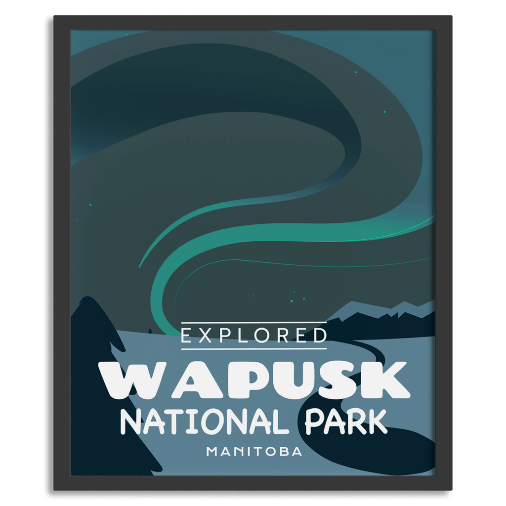 Wapusk National Park 'Explored' Poster, Canada Parks