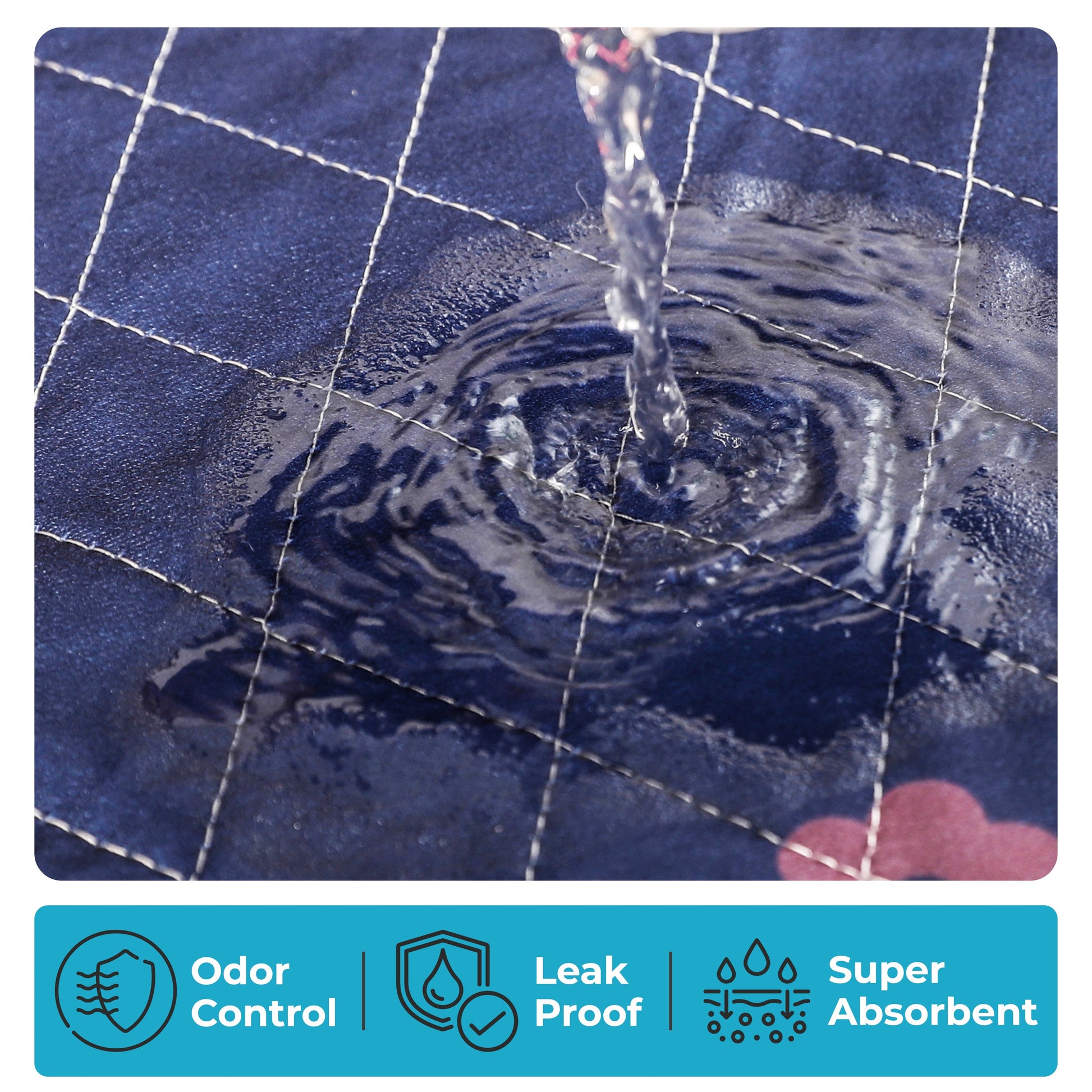 Washable Dog Pee Pads -  Super Absorbent, Leakproof, Quick-Drying, Reusable Puppy Pads
