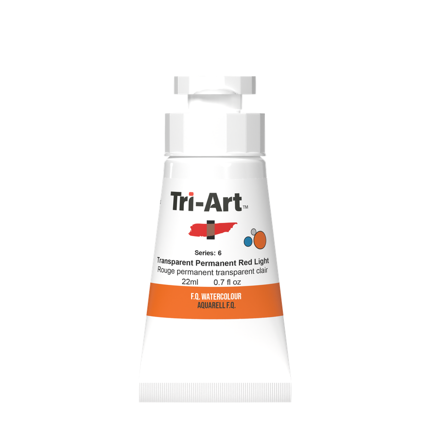 Tri-Art Water Colours - Transparent Permanent Red Light