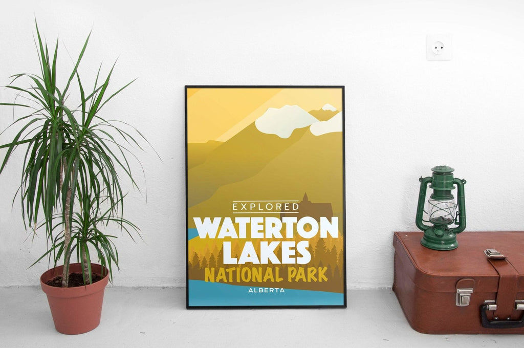 Waterton Lakes National Park 'Explored' Poster