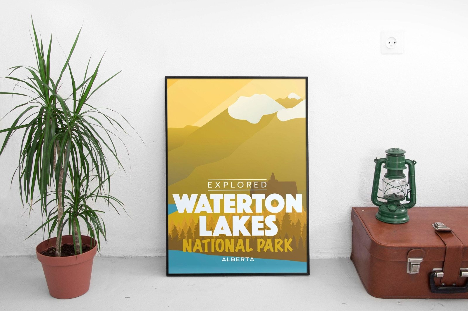 Waterton Lakes National Park 'Explored' Poster
