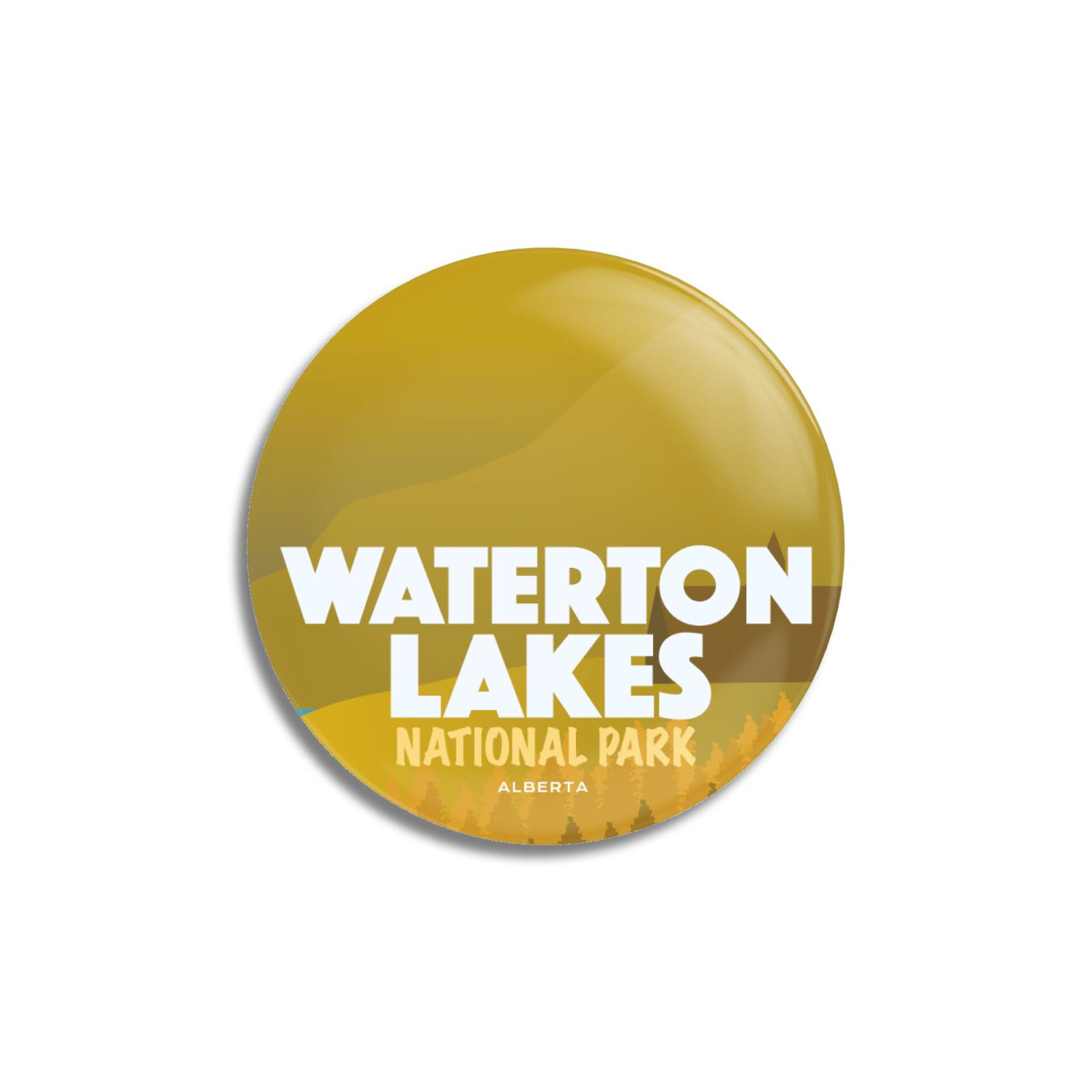 Waterton Lakes National Park of Canada Pinback Button