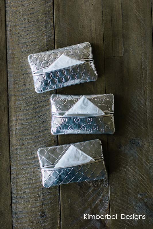 Feuille de cuir brodée Kimberbell