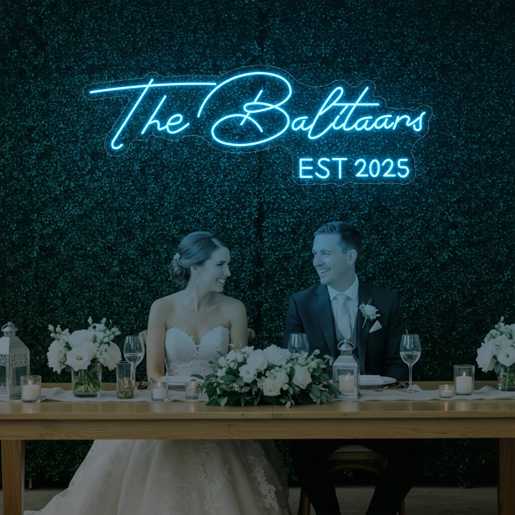 Wedding Last Names Custom Neon Sign V1