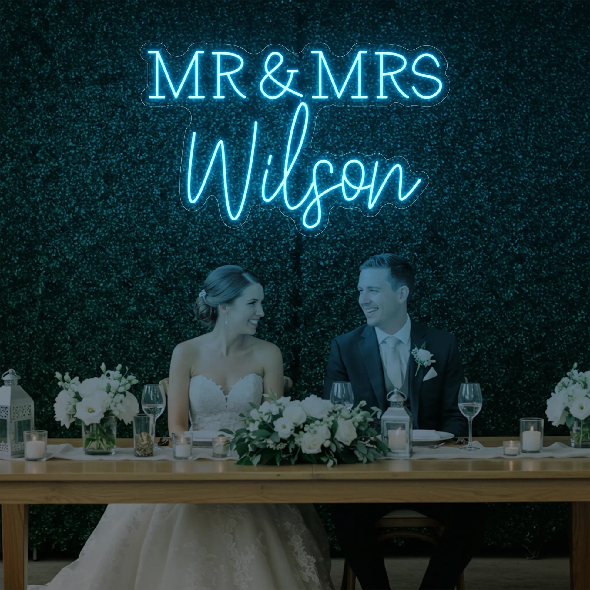 Wedding Last Names Custom Neon Sign V2