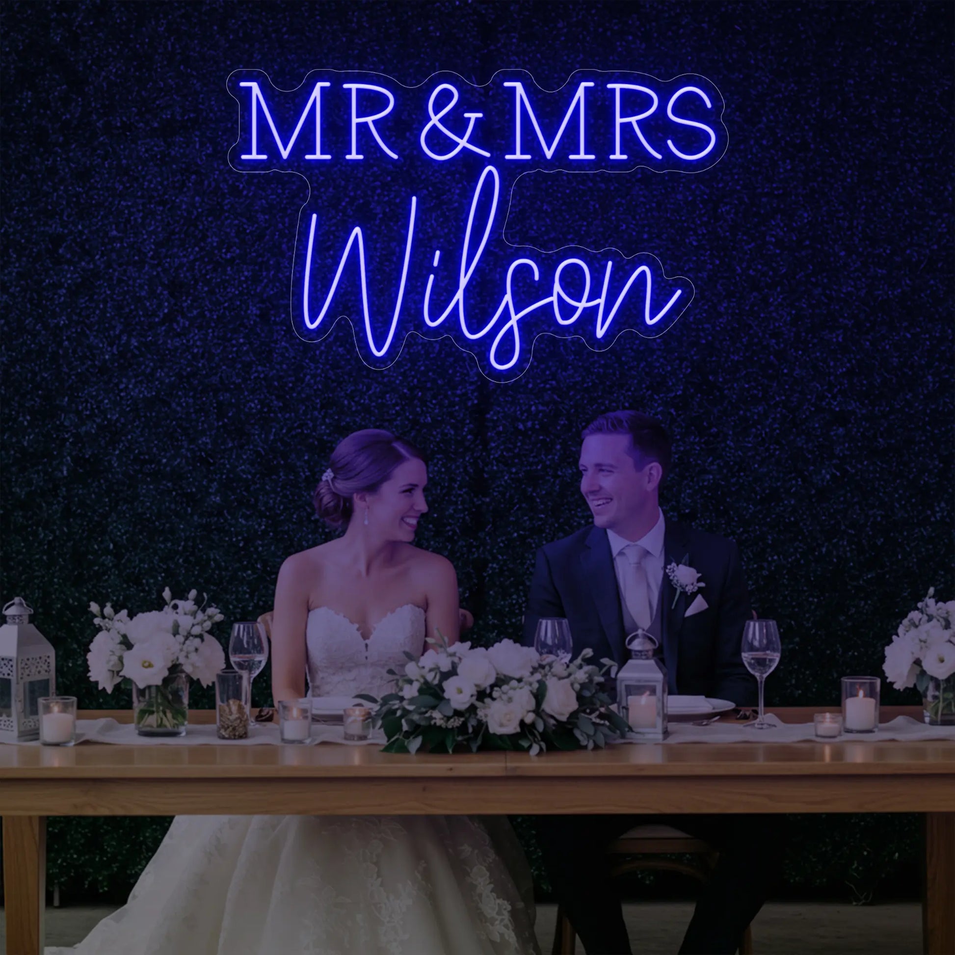 Wedding Last Names Custom Neon Sign V2