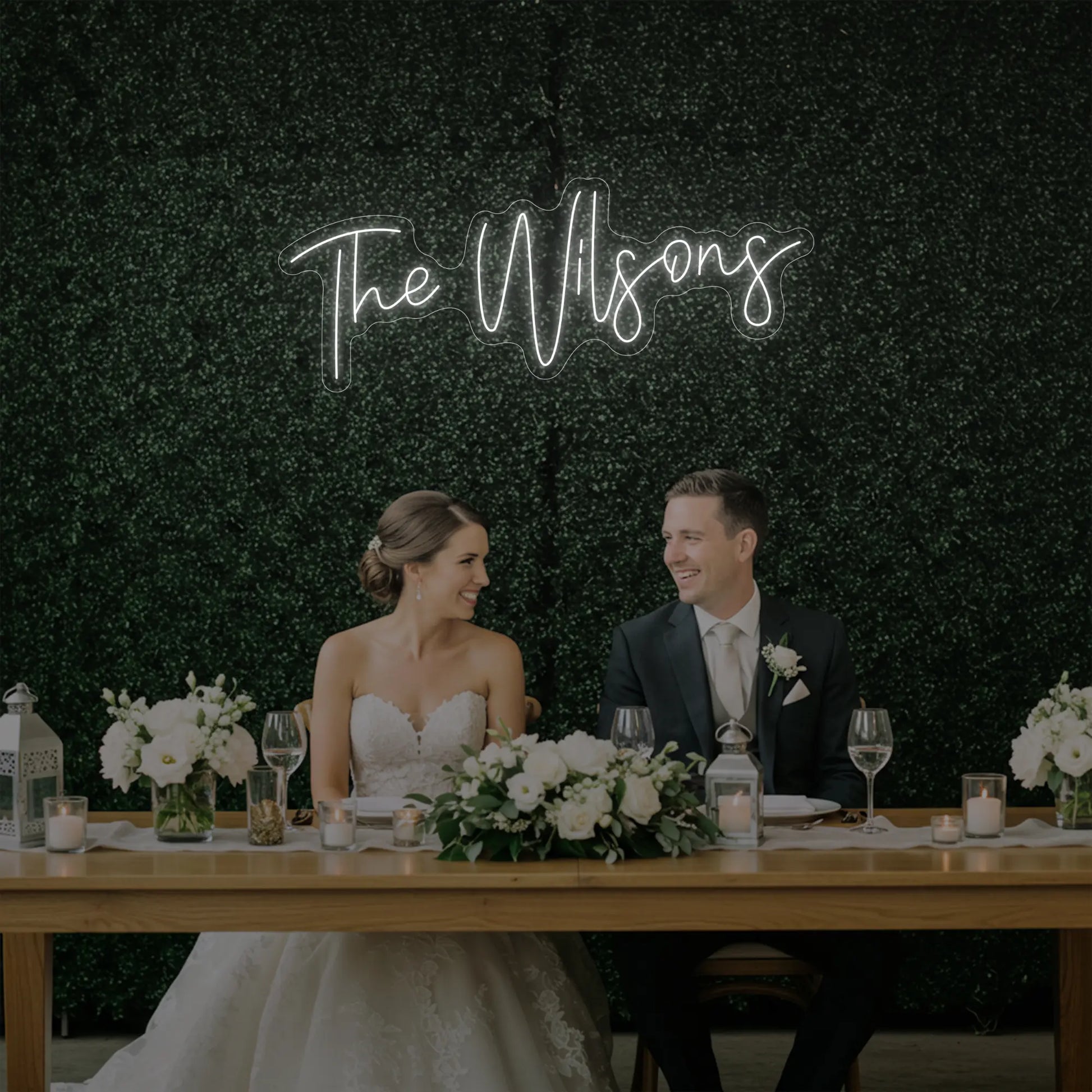 Wedding Last Names Custom Neon Sign V4