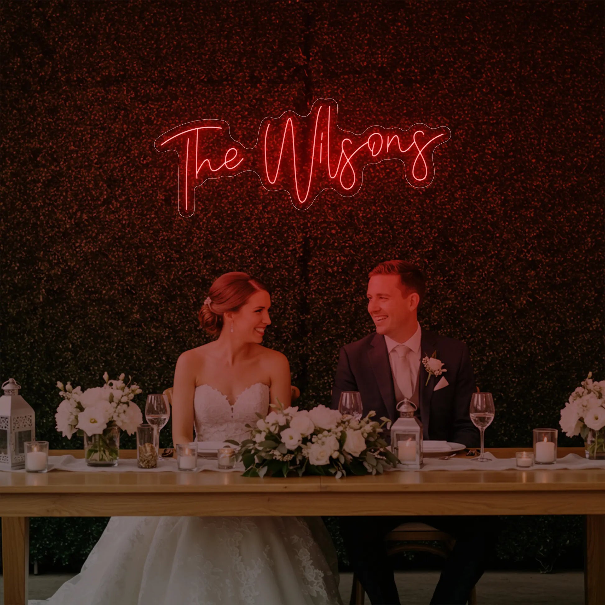Wedding Last Names Custom Neon Sign V4