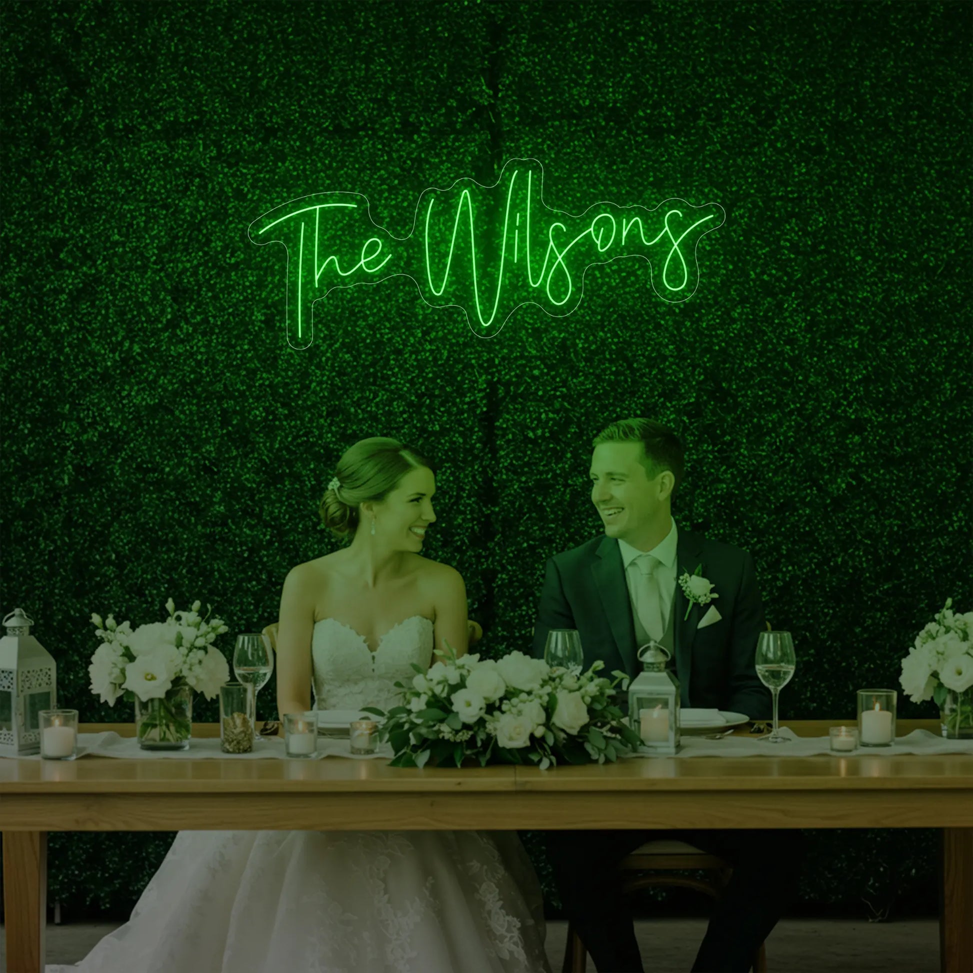Wedding Last Names Custom Neon Sign V4