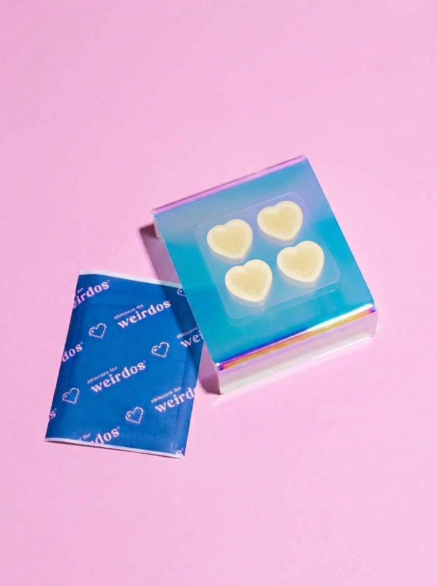 32 timbres cicatrisants pour boutons en forme de cœur