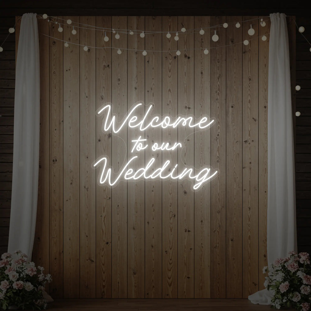 Bienvenue sur notre enseigne lumineuse de mariage