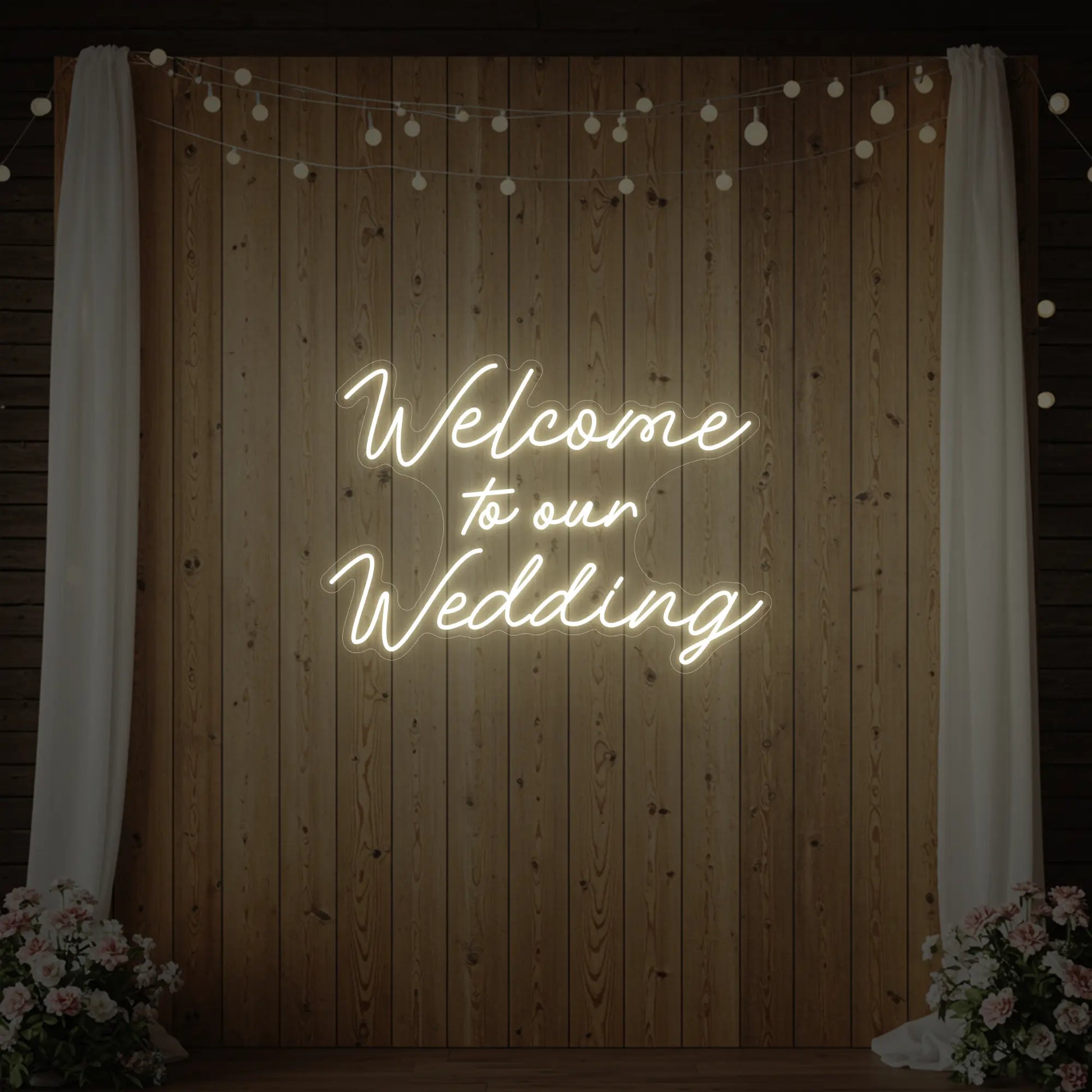 Bienvenue sur notre enseigne lumineuse de mariage