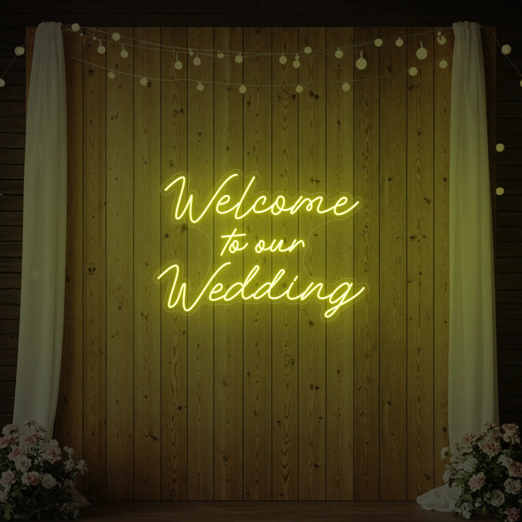 Bienvenue sur notre enseigne lumineuse de mariage