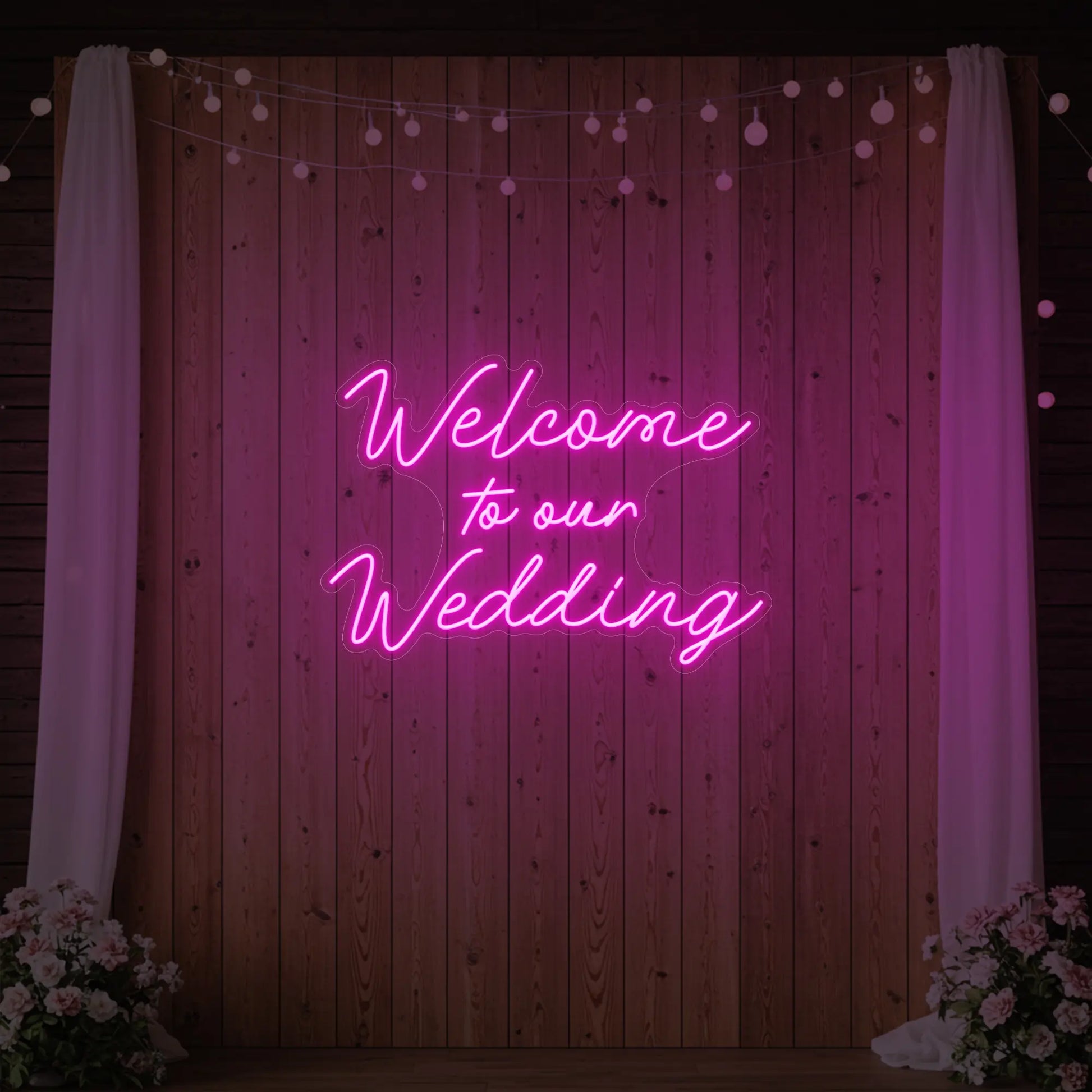 Bienvenue sur notre enseigne lumineuse de mariage
