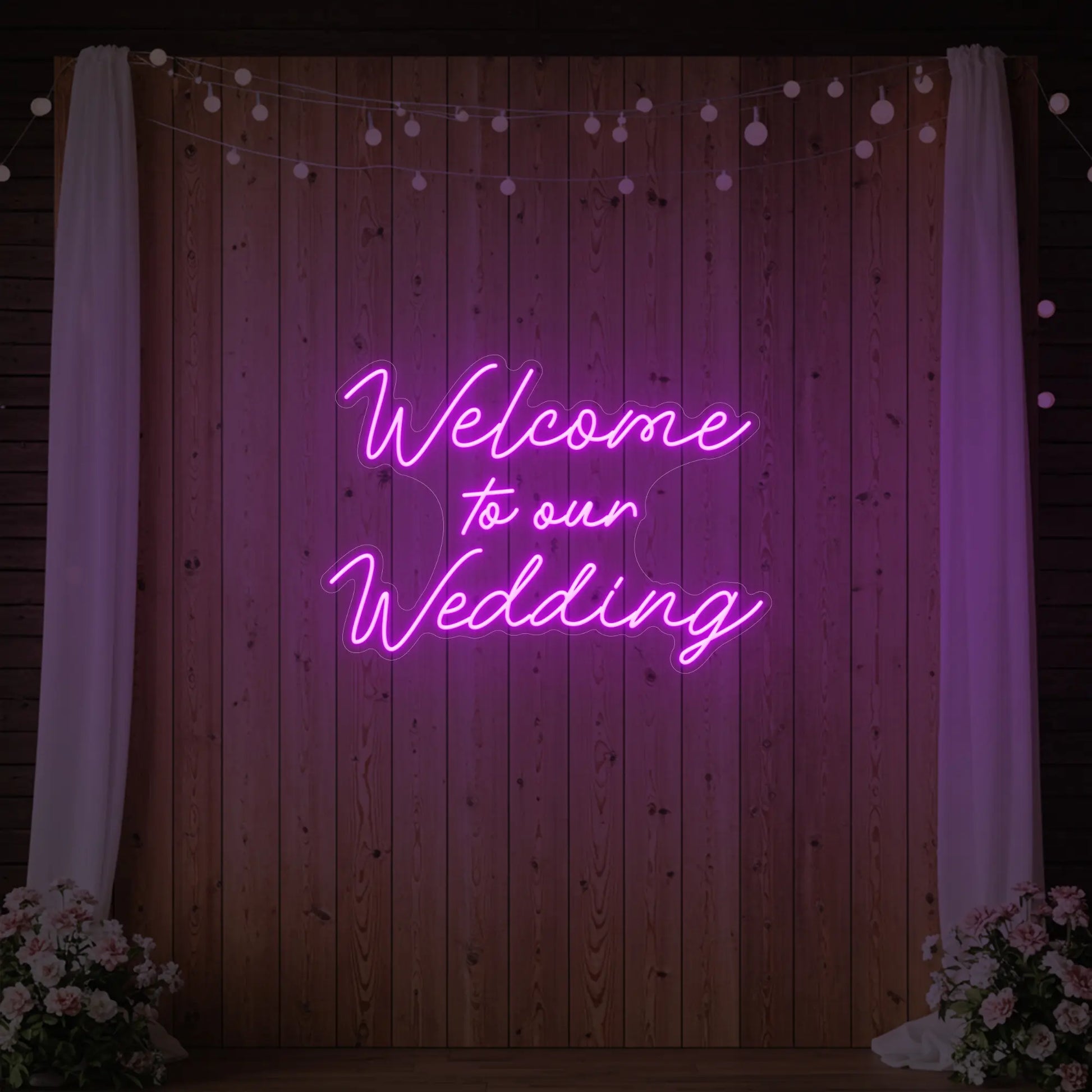 Bienvenue sur notre enseigne lumineuse de mariage