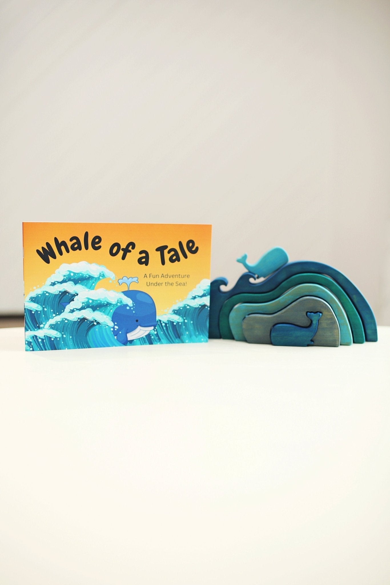 Whale of a tale - stacking toy and book set