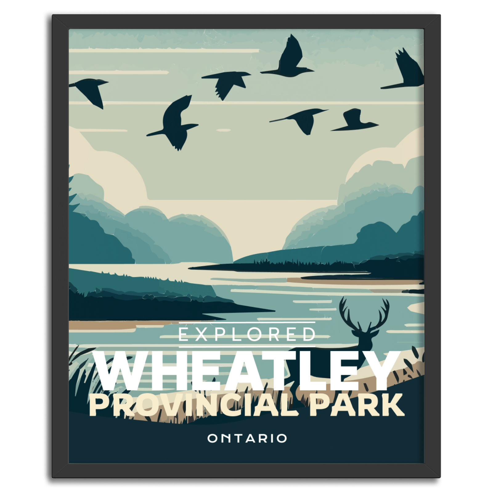 Affiche « Explorée » du parc provincial Wheatley, en Ontario