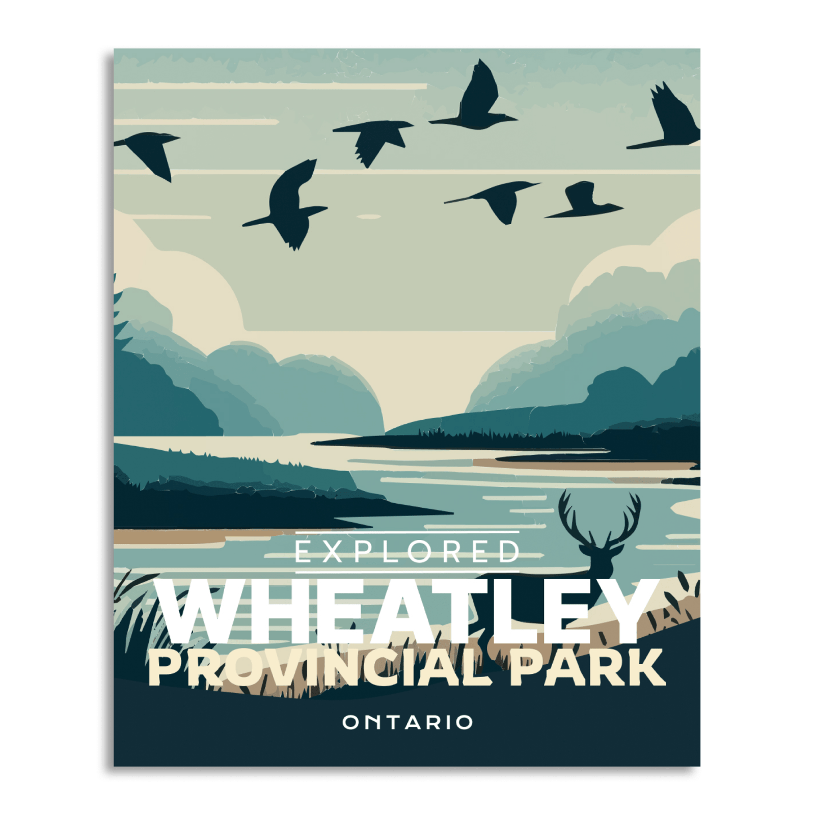 Affiche « Explorée » du parc provincial Wheatley, en Ontario